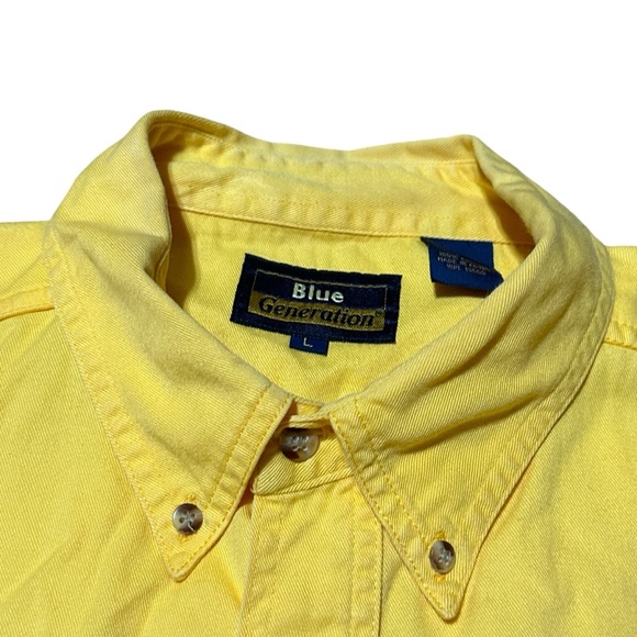 John Deere Mechanic Dealership Work Short Sleeve Large Button Down - Picture 7 of 7